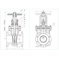 Gusseisen-Absperrschieber pn16 russischen Standard-Kohlenstoffstahl Z41H-16C